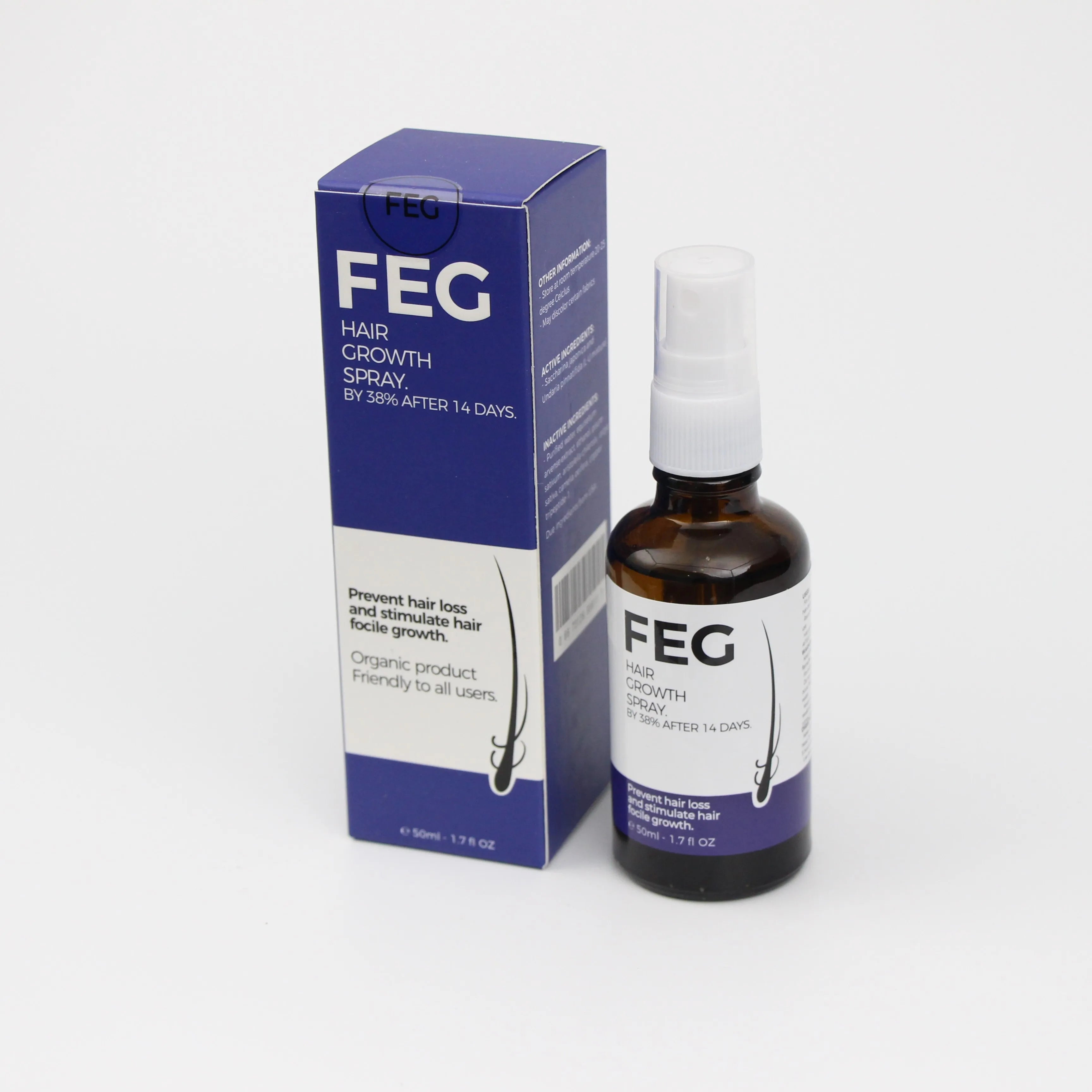 Bring healthy hair home with FEG Organic Hair Care Oil Spary For Thicker Long Hair -50ML