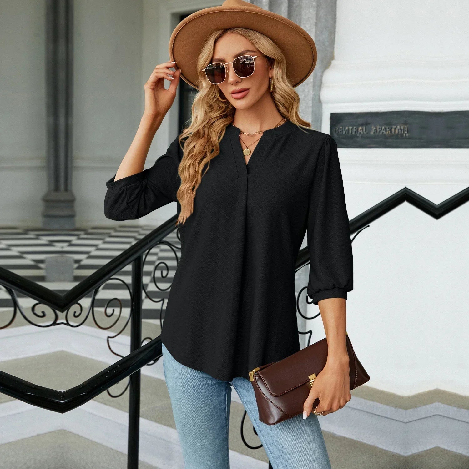 Women's Shirts & Blouses Korean Popular Clothes Green Elegant Tops for Women Trend 2024 Ladies Summer Clothing Top