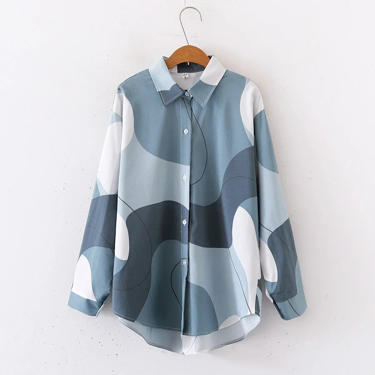 Blouse Fashion Casual Summer Shirts for Women Clothes Women Clothing Vintage T-Shirts Y2k Top Tees Streetwear Print Autumn