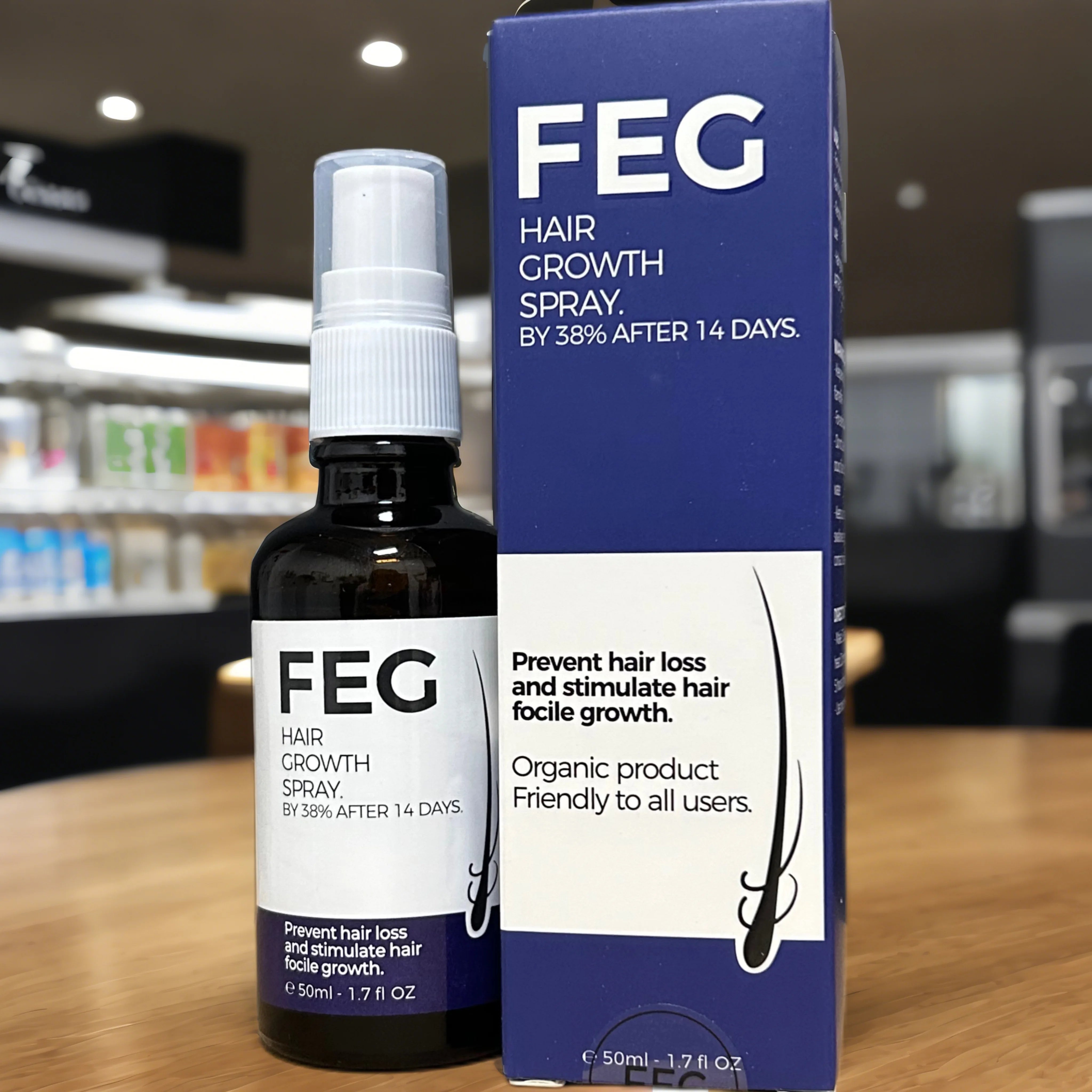 Bring healthy hair home with FEG Organic Hair Care Oil Spary For Thicker Long Hair -50ML