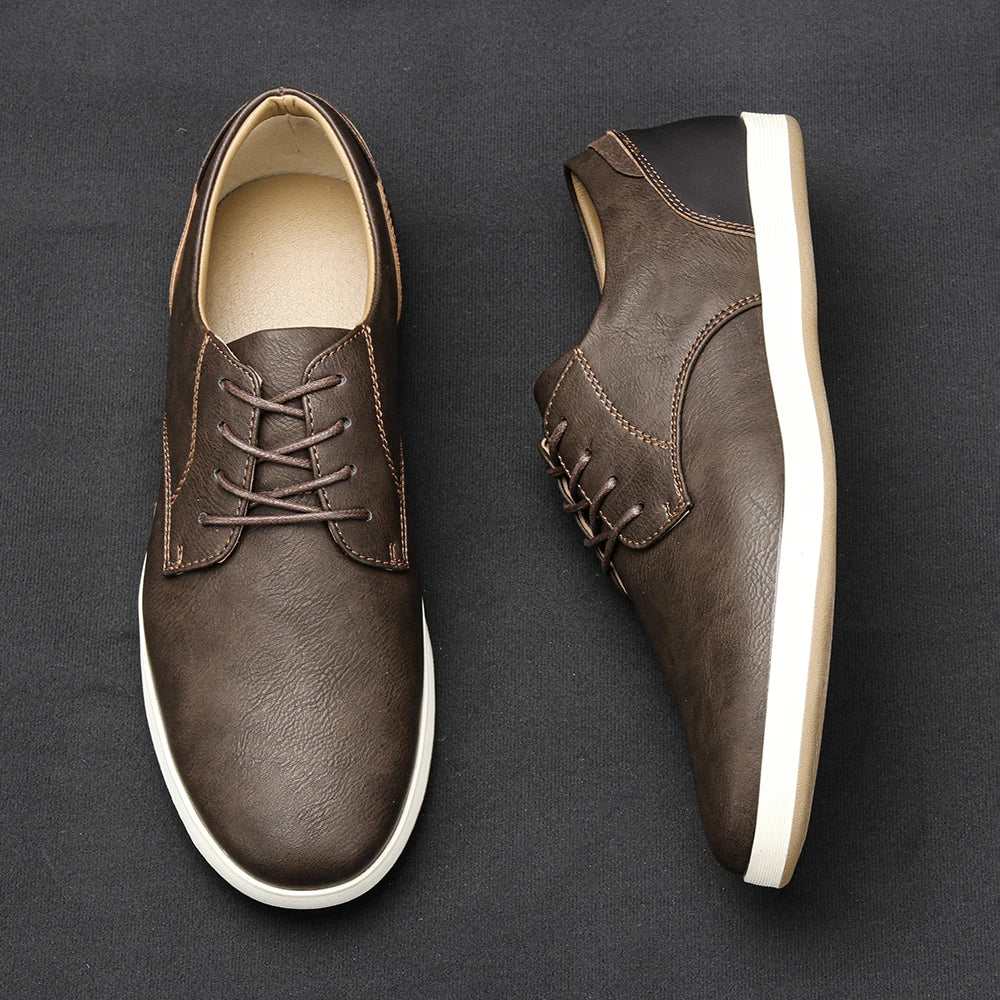 7-13 men shoes fashion comfortable 2024 brand casual shoes leather men