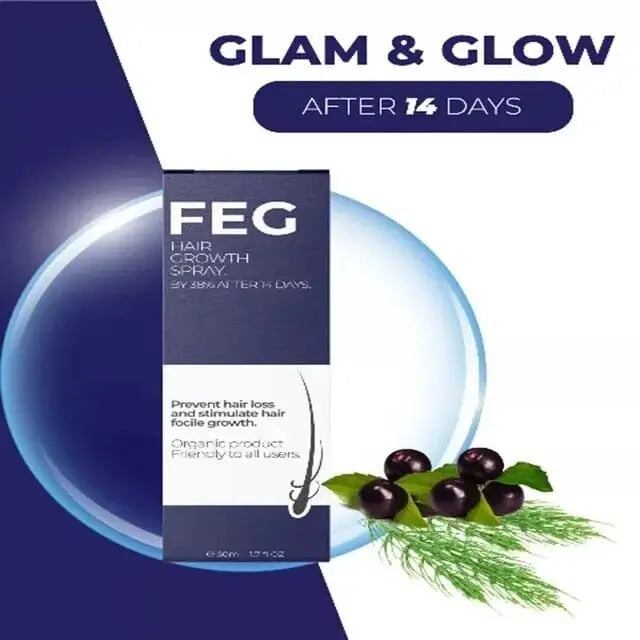 Bring healthy hair home with FEG Organic Hair Care Oil Spary For Thicker Long Hair -50ML