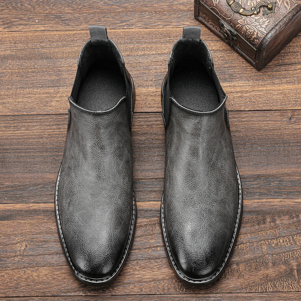 40~46 Men Chelsea Boots Brand Retro Comfortable Fashion Men Boots