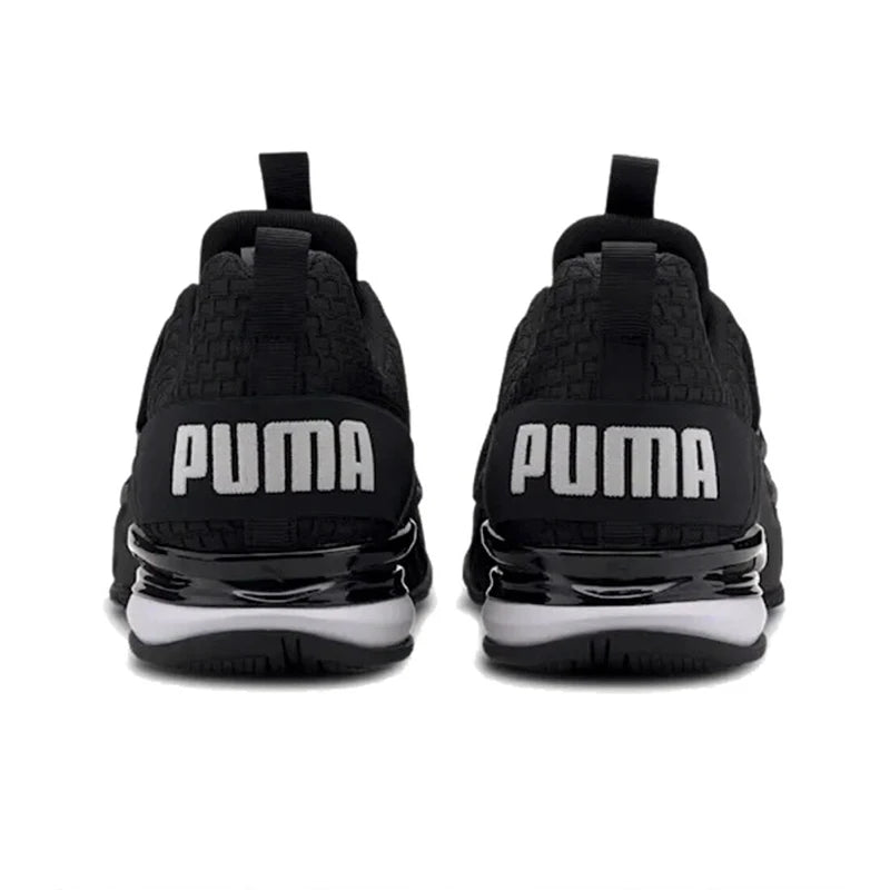 Original Puma Axelion block Men's Running Shoes Classic Non-Slip Lightweight Low-Top Shock Absorption Black Sneakers 193148-01