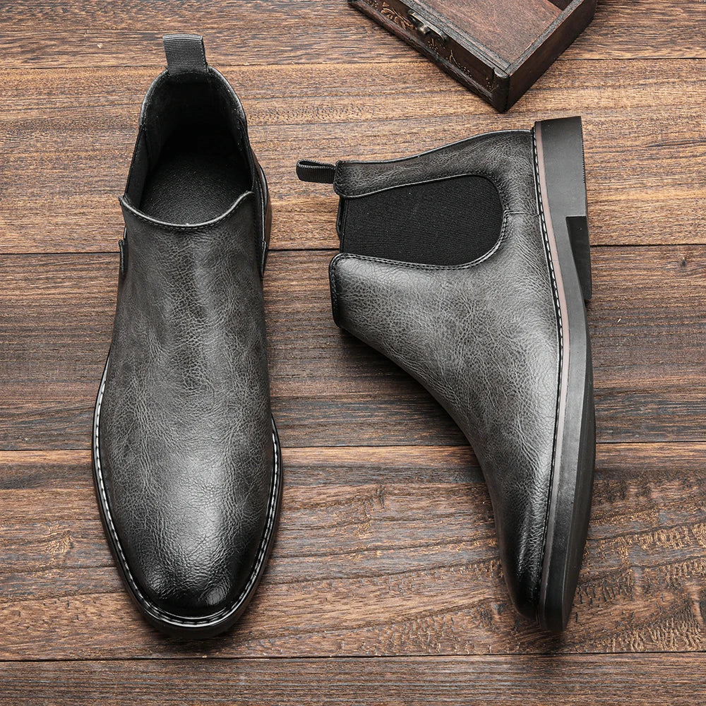 40~46 Men Chelsea Boots Brand Retro Comfortable Fashion Men Boots