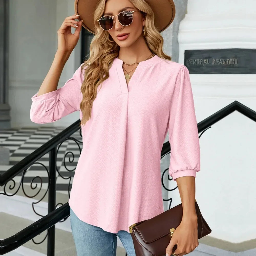 Women's Shirts & Blouses Korean Popular Clothes Green Elegant Tops for Women Trend 2024 Ladies Summer Clothing Top