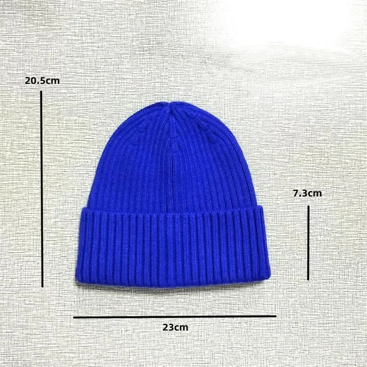 Winter Yarn Knitted Fabric Keep Warm Think Hat For Adult Unisex Skullies & Beanies